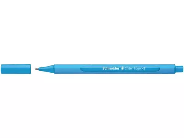 Een Balpen Schneider Slider Edge extra breed lichtblauw koop je bij Clippz! Office Supplies