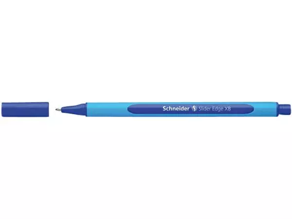 Een Balpen Schneider Slider Edge extra breed blauw koop je bij Friese Schrijfkamer