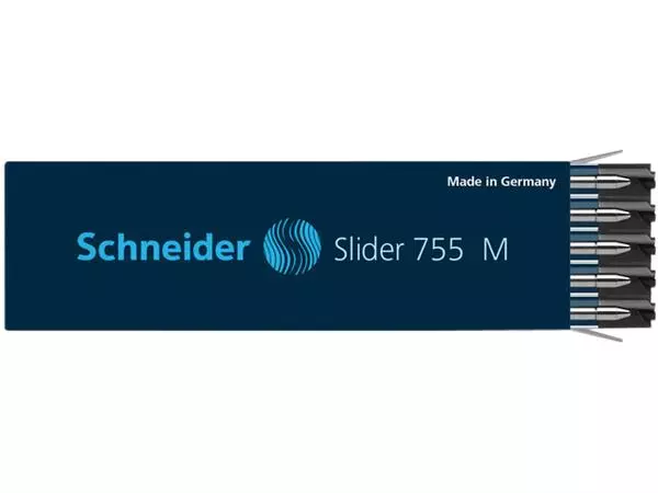 Een Balpenvulling Schneider 755 Slider Jumbo medium zwart koop je bij QuickOffice BV