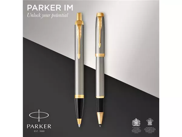 Een Balpen en Rollerpen Parker IM brushed metal GT medium koop je bij Topkantoor Repro Creatief