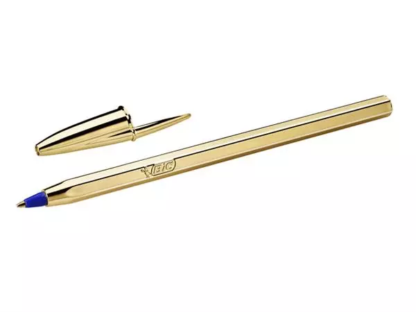 Een Balpen BIC Cristal medium goud koop je bij Kantorice office & business supplies