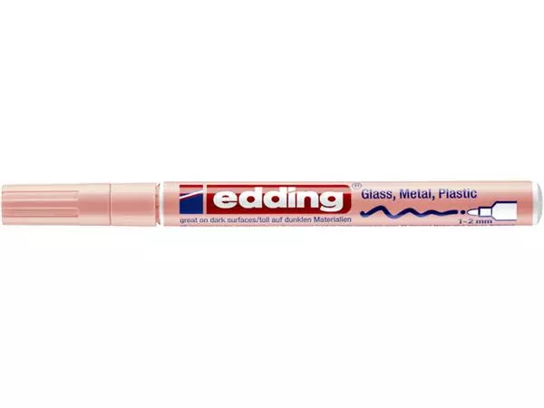 Een Viltstift edding 751 lakmarker rond 1-2mm pastel roze koop je bij Kantorice office & business supplies