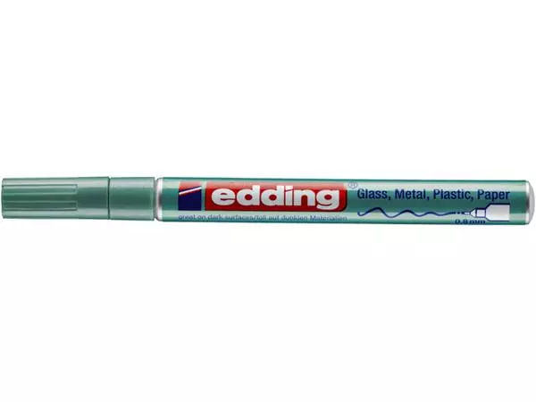 Een Viltstift Edding 780 lakmarker rond 0.8mm metallic groen koop je bij Draais.com