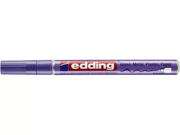 Een Viltstift Edding 780 lakmarker rond 0.8mm metallic paars koop je bij Topkantoor Repro Creatief