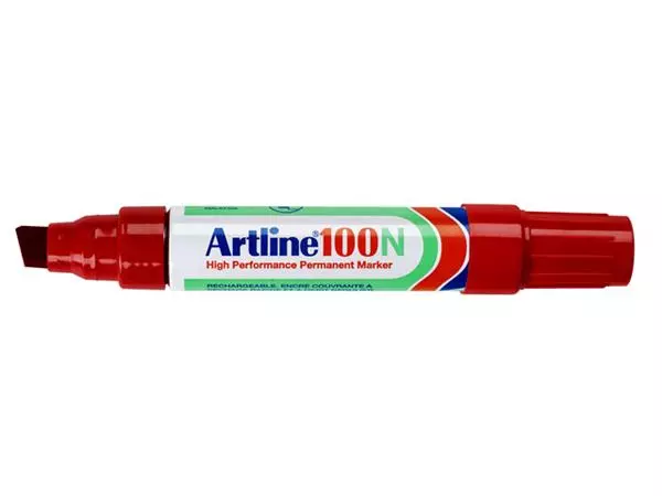 Een Viltstift Artline 100 schuin 7.5-12mm rood koop je bij Egner kantoorspecialisten