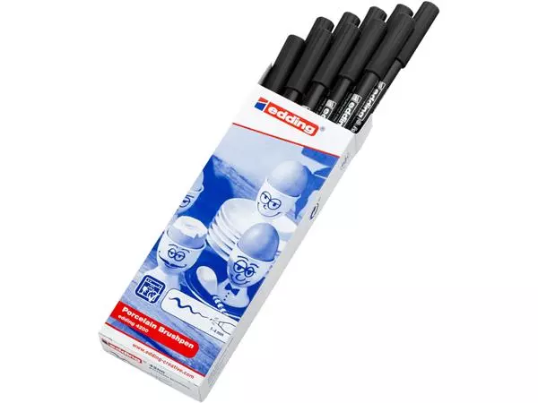 Een Brushpen edding 4200 porselein zwart koop je bij Continu Kantoor