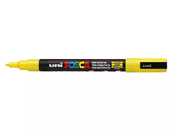 Een Verfstift Posca PC3M fijn geel koop je bij QuickOffice BV