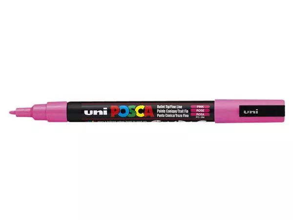 Een Verfstift Posca PC3M fijn roze koop je bij Sysdicom BV