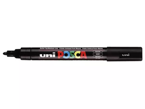 Een Verfstift Posca PC5M medium zwart koop je bij Kantorice office & business supplies