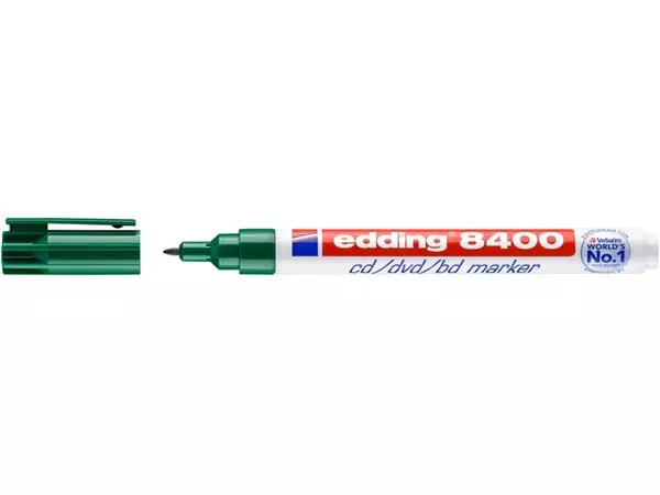 Een Cd marker edding 8400 rond 0.5-1.0mm groen koop je bij Supply Mij