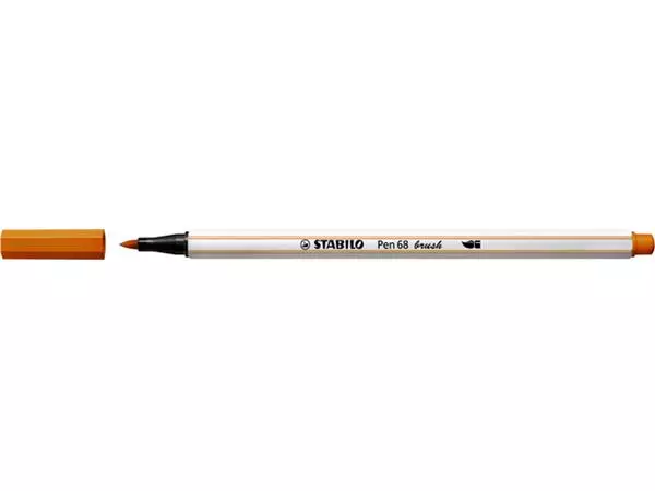 Een Brushstift STABILO Pen 68/54 oranje koop je bij VDP Office