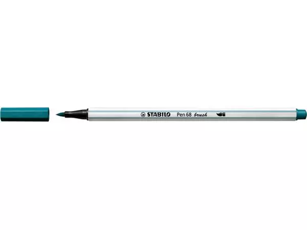 Een Brushstift STABILO Pen 568/51 turquoiseblauw koop je bij iPlusoffice