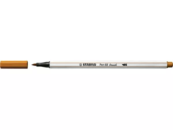 Een Brushstift STABILO Pen 568/89 donker oker koop je bij QuickOffice BV