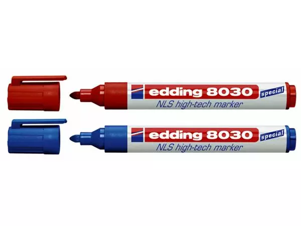 Een Viltstift edding 8030 NLS high-tech 1.5-3mm rood koop je bij All Office Kuipers BV