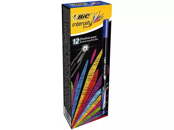 Een Fineliner Bic Intensity fijn blauw koop je bij Friese Schrijfkamer