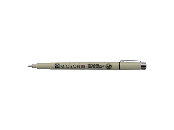 Een Fineliner Sakura Pigma Micron 08 0.5mm zwart koop je bij Scheepstra Drachten