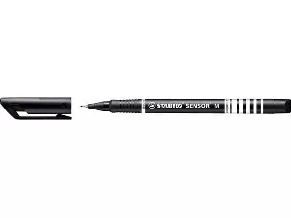 Fineliner STABILO Sensor 187/46 medium zwart