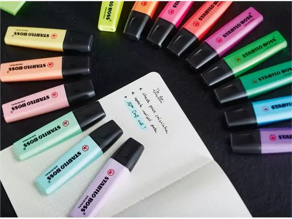 Een Markeerstift STABILO BOSS Original 70/6 pastel assorti etui à 6 stuks koop je bij Continu Kantoor