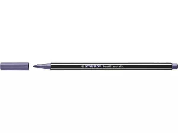 Een Viltstift STABILO Pen 68/855 medium metallic lila koop je bij Kantorice office & business supplies