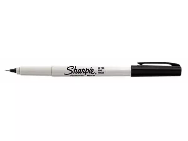 Een Viltstift Sharpie rond ultra fine zwart blister à 2 stuks koop je bij Kantoorboekhandel Van Atten