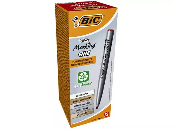 Een Viltstift Bic 1445 ecolutions rond fijn rood koop je bij Kantorice office & business supplies