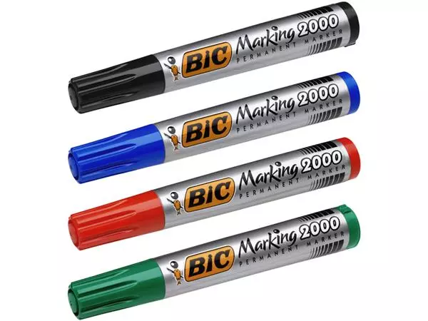 Een Viltstift Bic 2000 ecolutions rond large blauw koop je bij QuickOffice BV