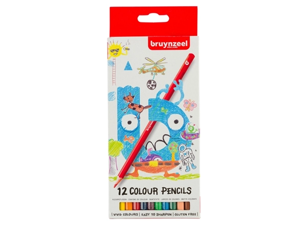 Een Kleurpotlood Bruynzeel Kids set á 12 stuks assorti koop je bij Deska Alles voor Kantoor