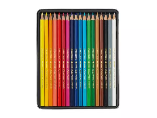 Een Kleurpotloden Caran d'Ache Swisscolor aquarel 18stuks ass. koop je bij Continu Kantoor