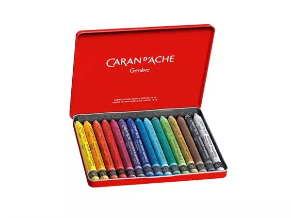 Een Waskrijt Caran d'Ache neocolor-II 15stuks assorti koop je bij De Rijk Kantoorshop