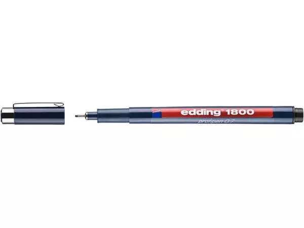 Fineliner edding 1800 0.7mm zwart