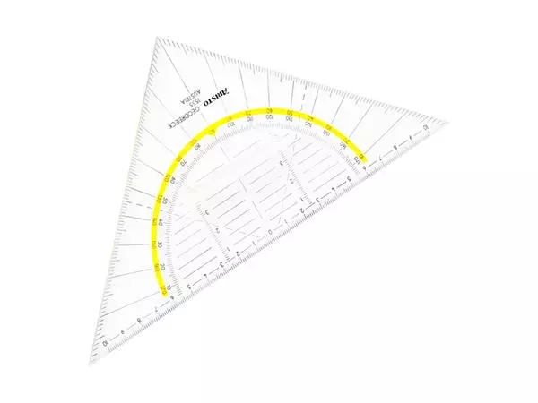 Een Geodriehoek Aristo 1555/2 225mm met greep transparant koop je bij Den Otter Kantoorpartners B.V.