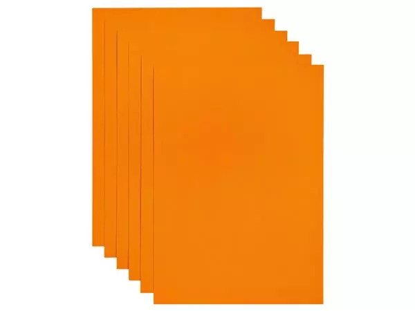 Kopieerpapier Papicolor A4 200gr 6 vel oranje