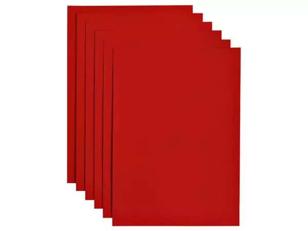 Kopieerpapier Papicolor A4 100gr 12 vel rood