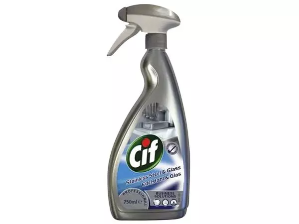 Een Roestvrijstaal reiniger CIF professional 750ml koop je bij Sysdicom BV