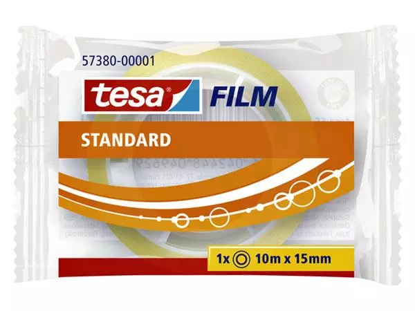 Een Plakband tesafilm® Standaard 10mx15mm transparant koop je bij Sysdicom BV