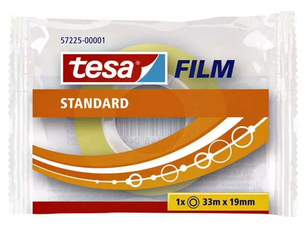 Een Plakband tesafilm Standaard 33mx19mm transparant koop je bij Egner kantoorspecialisten