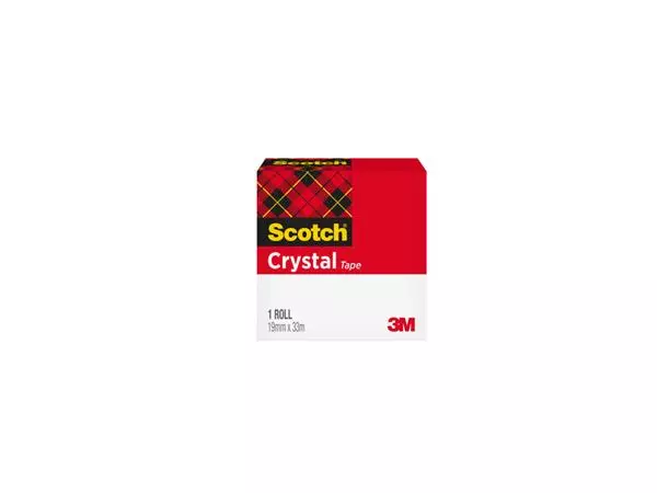 Een Plakband Scotch Crystal 600 19mmx33m transparant koop je bij Sysdicom BV