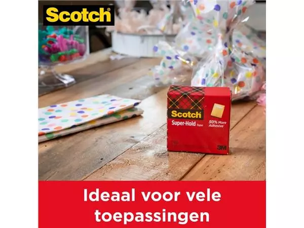 Een Plakband Scotch 700 Super Hold 19mmx25.4m transparant koop je bij Friese Schrijfkamer