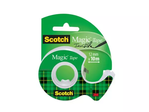 Een Plakband Scotch Magic 810 12mmx10m onzichtbaar + plakbandhouder koop je bij Topkantoor Repro Creatief