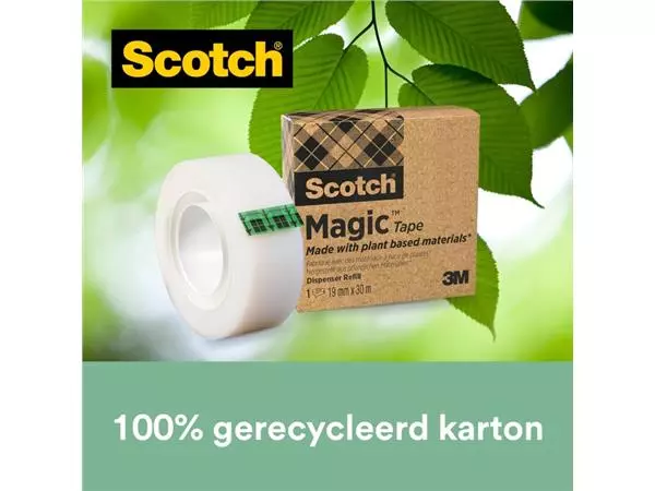 Een Plakband Scotch Magic 900 19mmx30m onzichtbaar mat koop je bij Kantorice office & business supplies