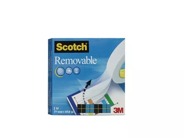 Een Ruban adhésif Scotch 811 66mx19mm invisble amovible mat koop je bij QuickOffice BV