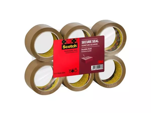 Een Ruban d'emballage Scotch Heavy 66mx50mm brun 6 rouleaux koop je bij QuickOffice BV