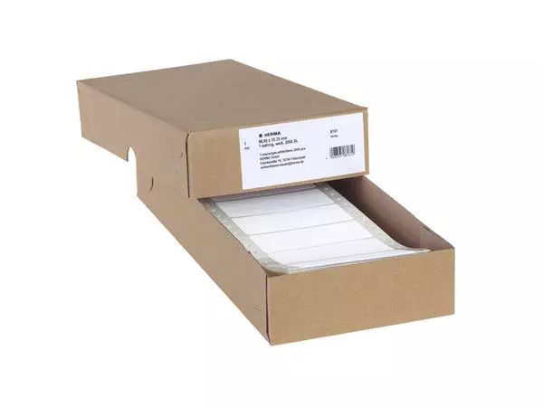 Een Etiket HERMA 8161 88.9x35.7mm 1-baans wit 2000stuks koop je bij Schellen Boek- en Kantoorboekhandel