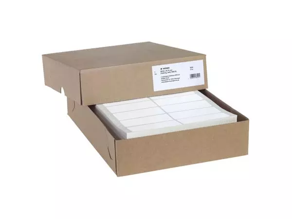 Een Etiket HERMA 8220 88.9x35.7mm 2-baans wit 8000stuks koop je bij Schellen Boek- en Kantoorboekhandel