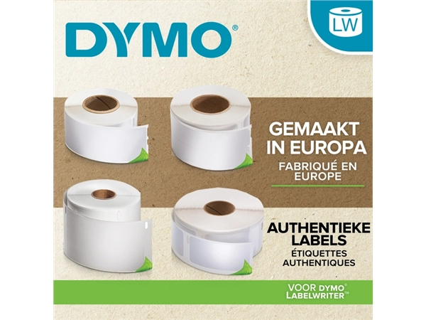 Een Etiket Dymo LabelWriter multifunctioneel 25x25mm 1 rol á 750 stuks wit koop je bij Continu Kantoor