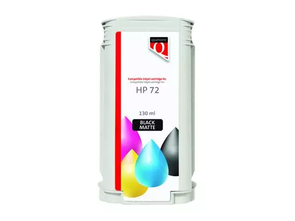 Een Inktcartridge Quantore alternatief tbv HP 72 C9403A mat zwart koop je bij All Office Kuipers BV