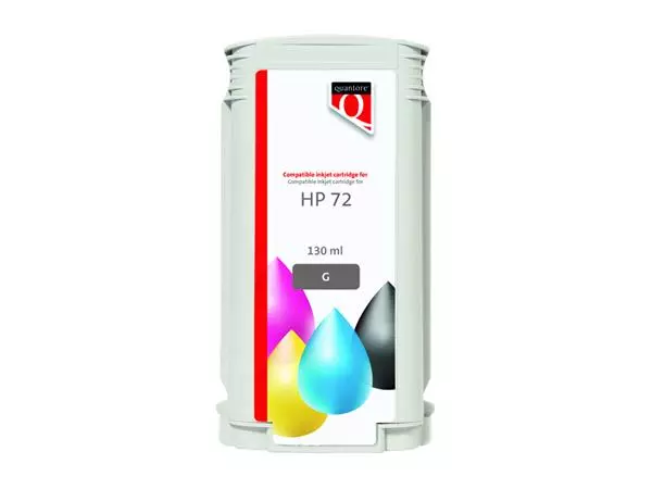 Een Inktcartridge Quantore alternatief tbv HP 72 C9374A grijs koop je bij Deska Alles voor Kantoor