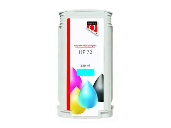 Een Inktcartridge Quantore alternatief tbv HP 72 C9371A blauw koop je bij QuickOffice BV