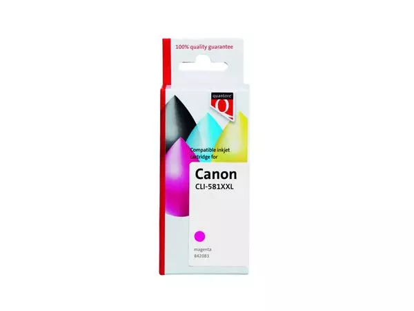 Een Inktcartridge Quantore alternatief tbv Canon CLI-581XXL rood koop je bij QuickOffice BV