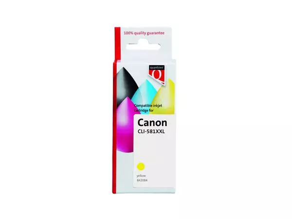 Een Inktcartridge Quantore alternatief tbv Canon CLI-581XXL geel koop je bij Company Supplies